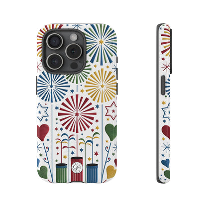 Colorful Fireworks and Stars Tough Phone Case
