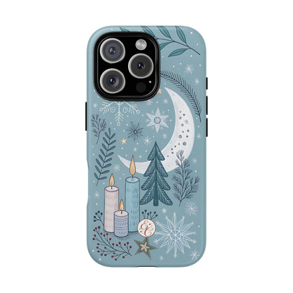 Winter Moon & Candles Tough Phone Case