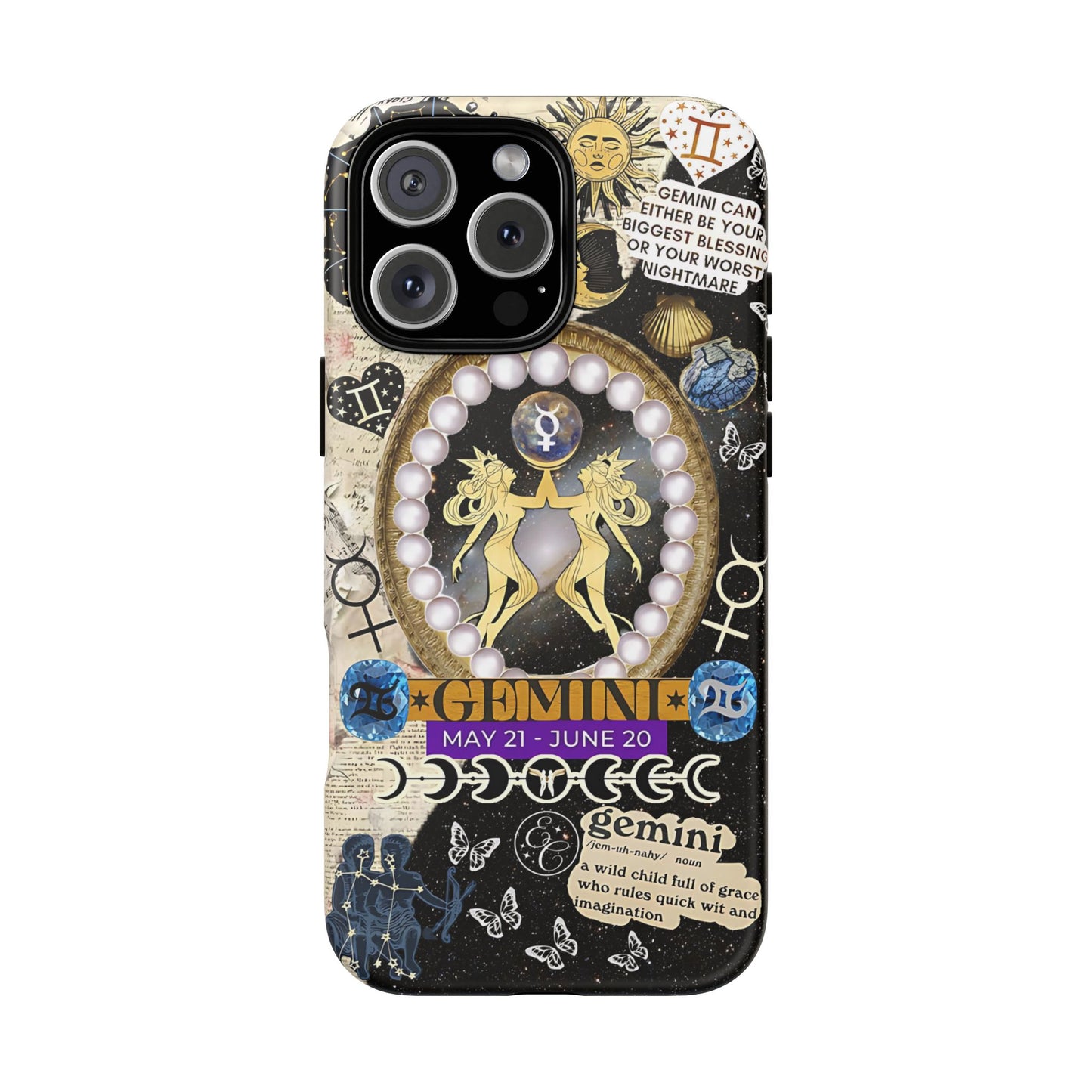 Gemini Zodiac Sign Tough Phone Case