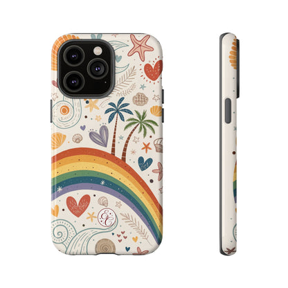 Rainbow Pride Boho Beach Tough Phone Case