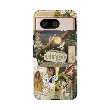 Virgo Vintage Zodiac Collage Tough Phone Case