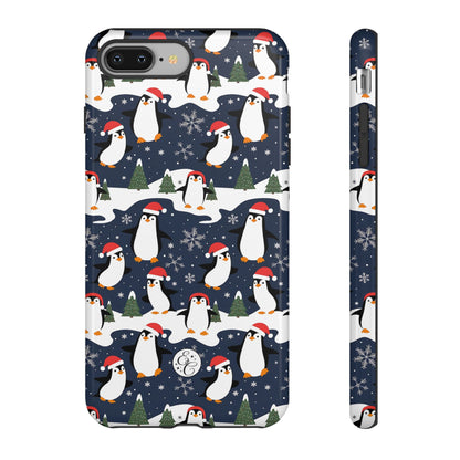 Cute Penguin Christmas Pattern Tough Phone Case