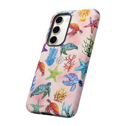 Colorful Marine Life Tough Phone Case