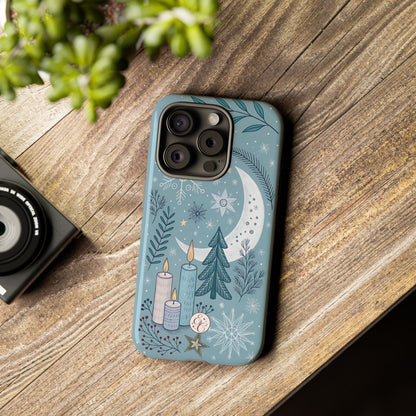 Winter Moon & Candles Tough Phone Case