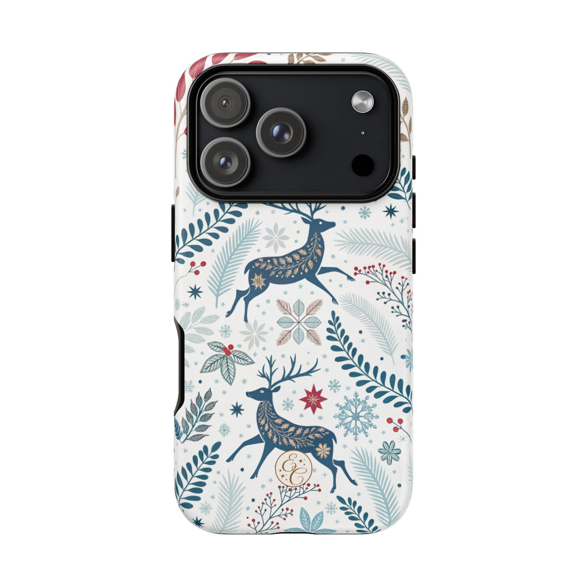 Blue Winter Deer Phone Case