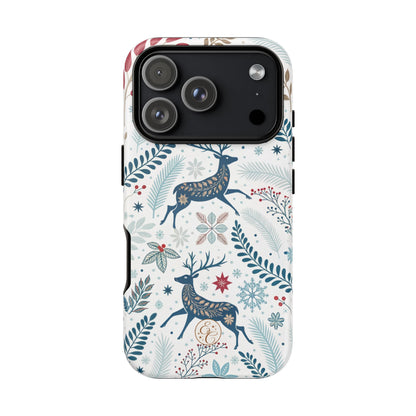 Blue Winter Deer Phone Case