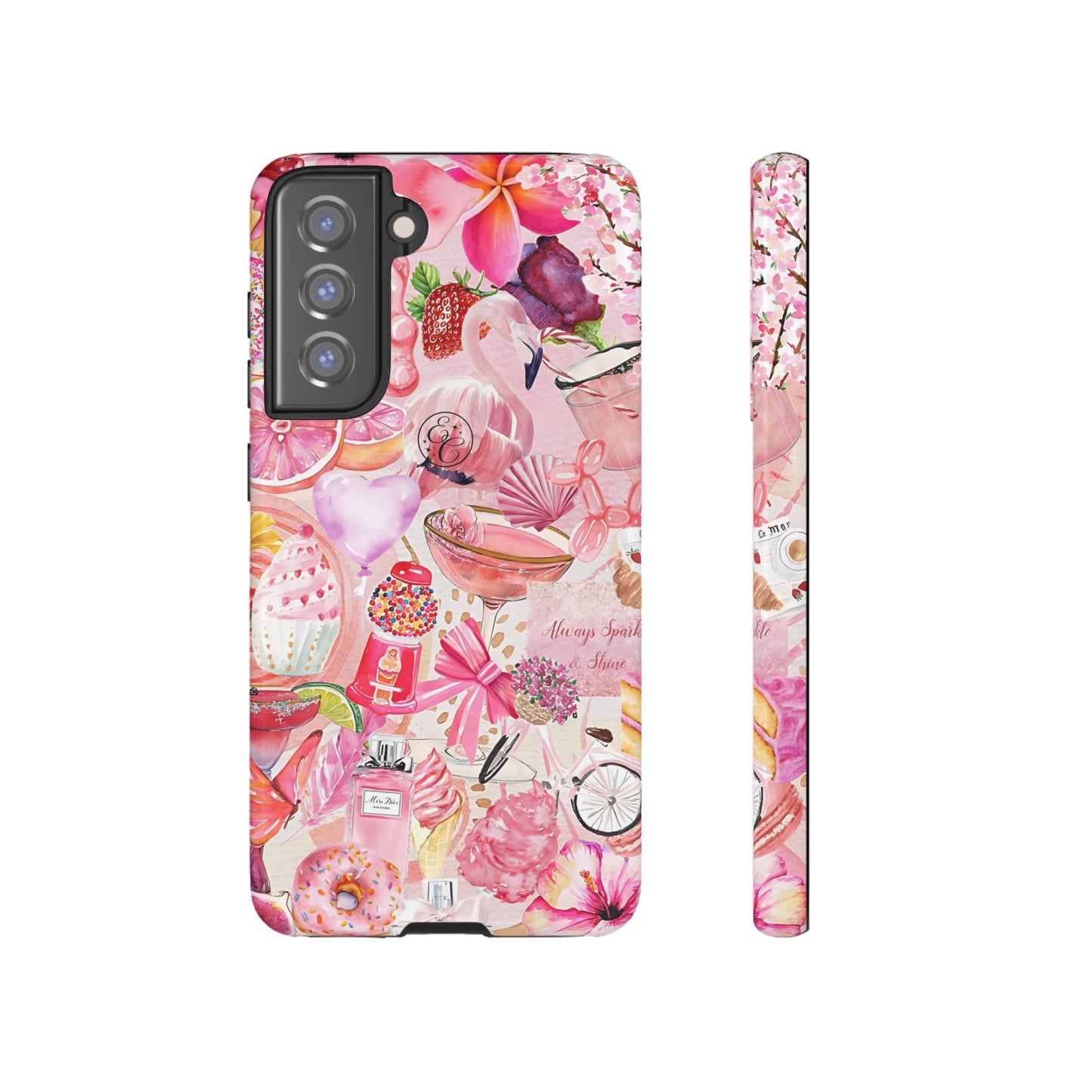 Pink Collage Tough Phone Case