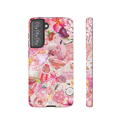 Pink Collage Tough Phone Case