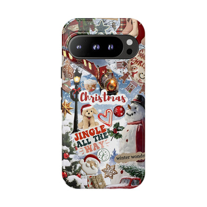 Christmas Holiday Collage Tough Phone Case