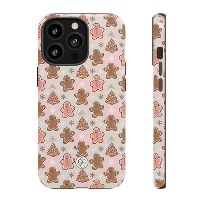 Gingerbread Men & Xmas Tree Pattern Tough Phone Case