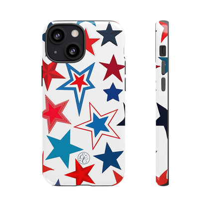 Patriotic Star Pattern Tough Phone Case