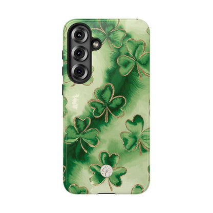 Shamrock Watercolor Pattern Tough Phone Case