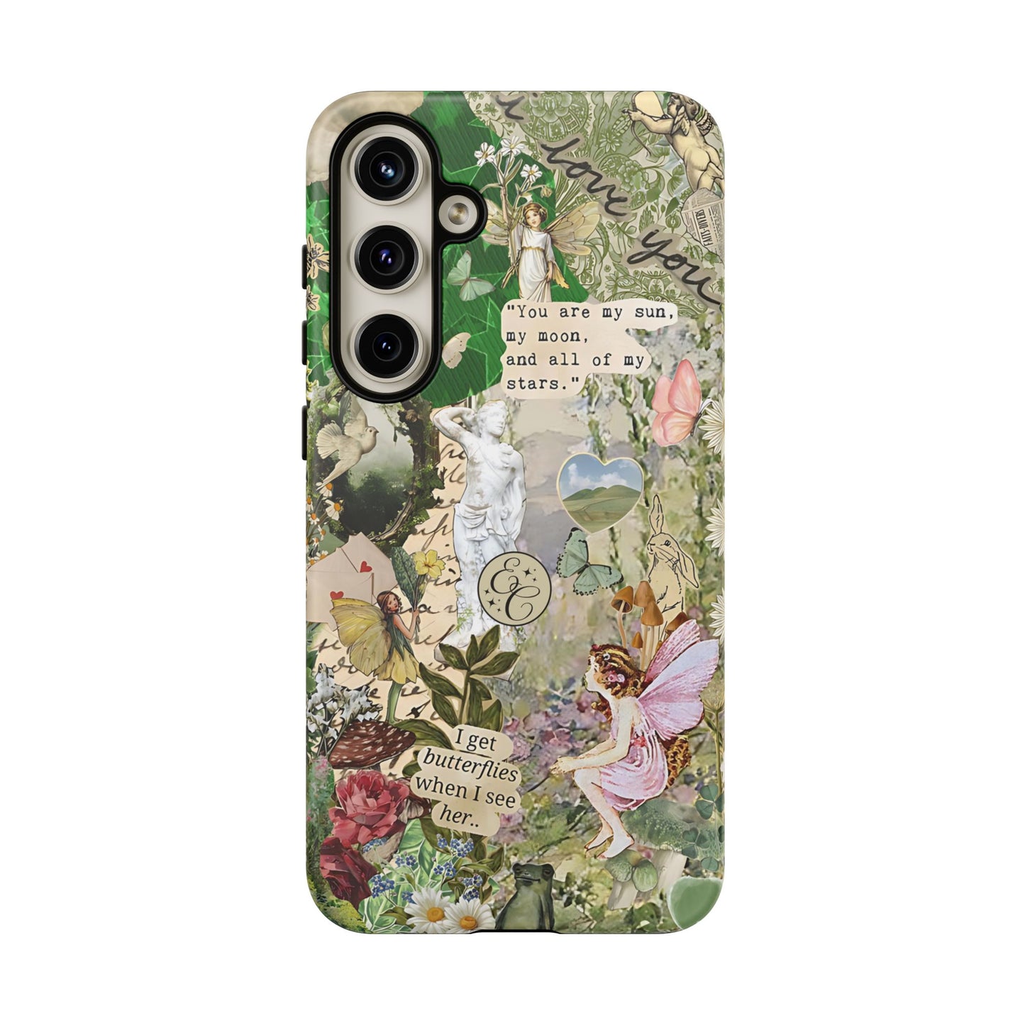 Vintage Botanical Collage Tough Phone Case