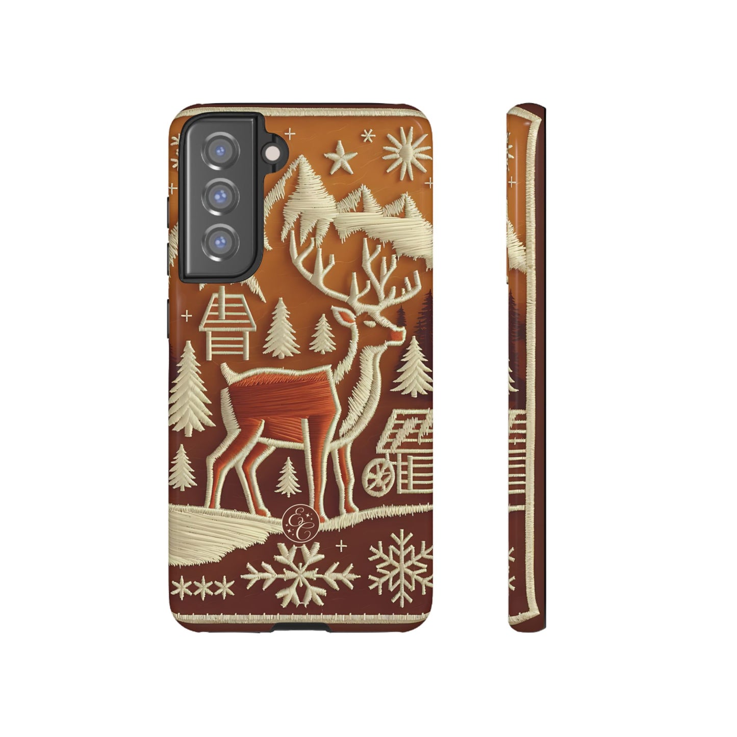 Rustic Reindeer Tough Phone Case