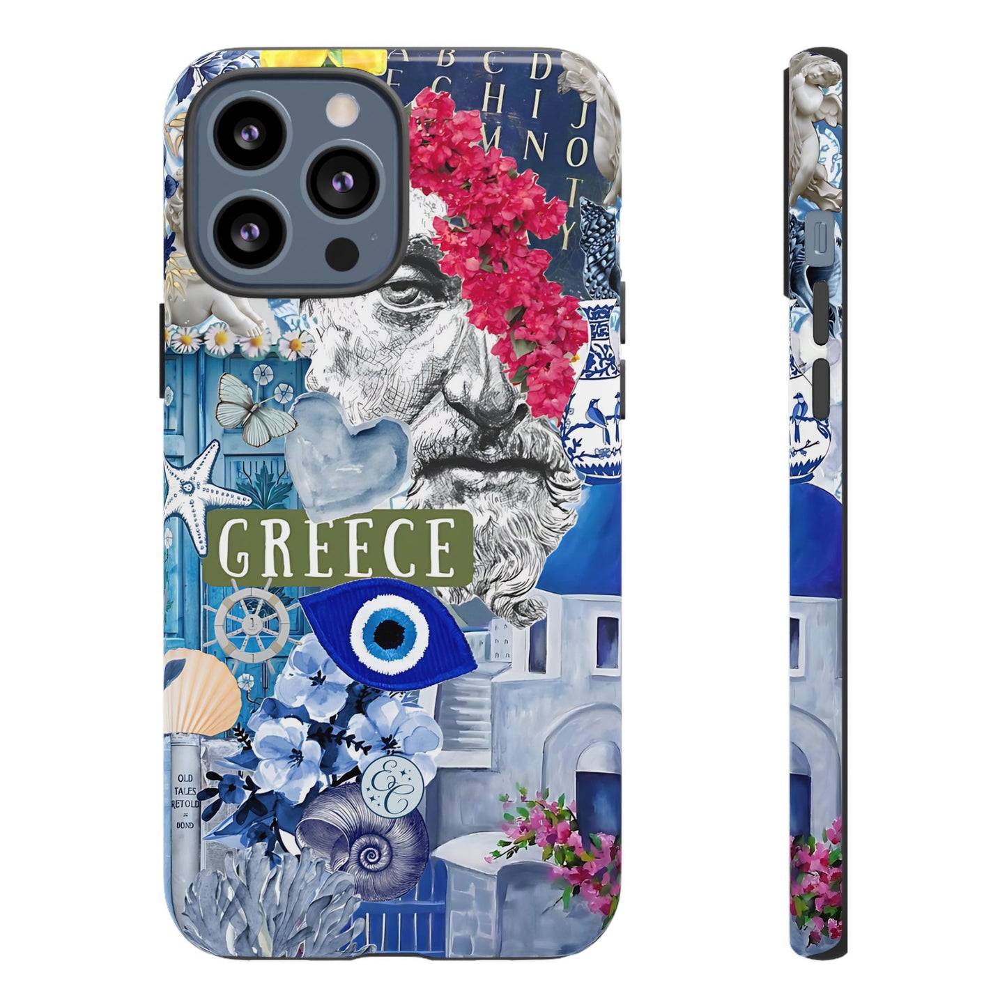 Greek Summer Collage Tough Phone Case