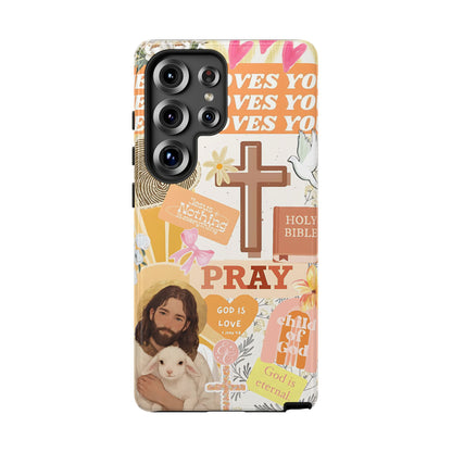 Christian Collage Tough Phone Case