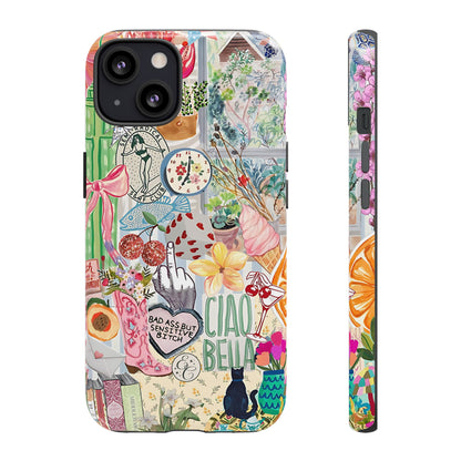 Coquette Art Collage Tough Phone Case