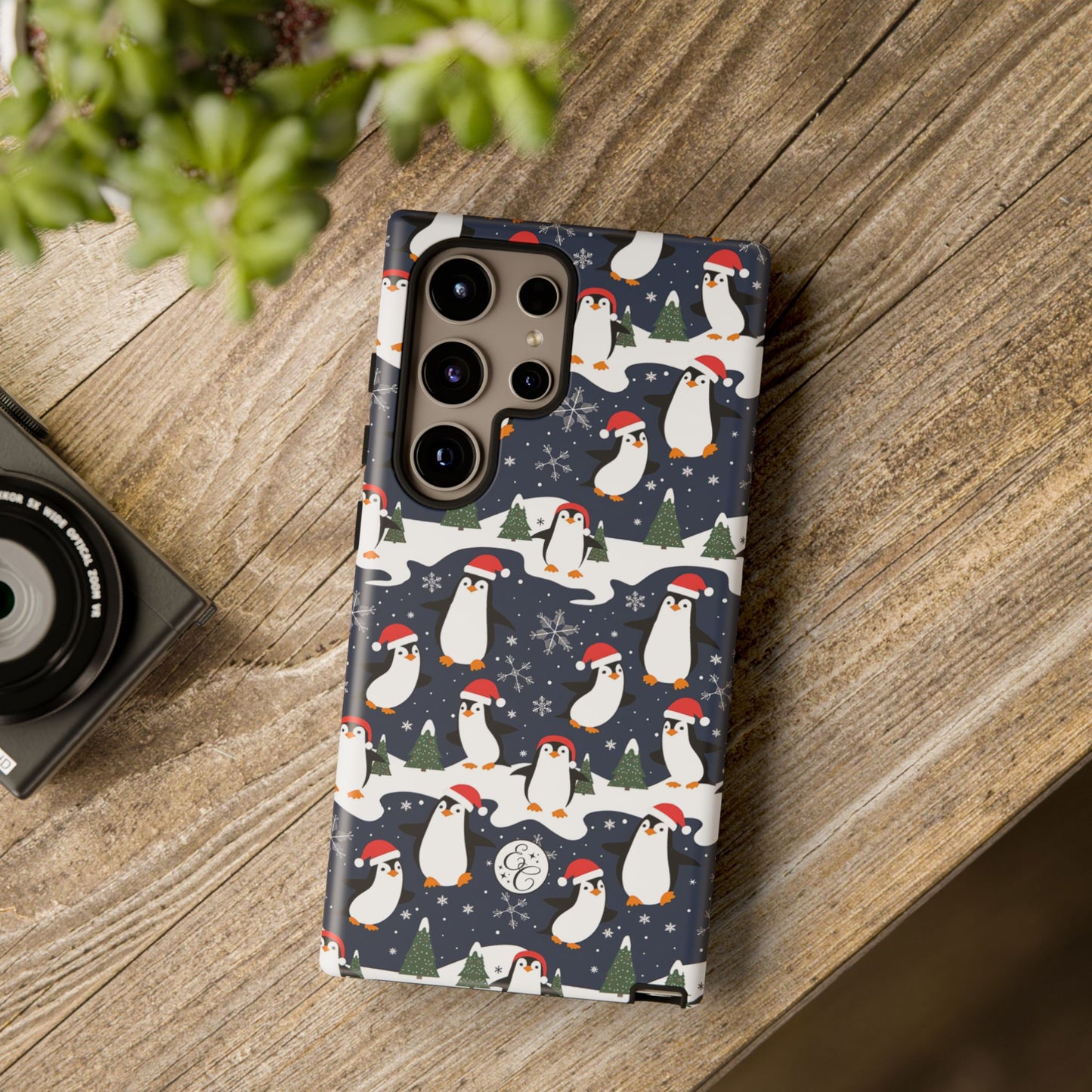 Cute Penguin Christmas Pattern Tough Phone Case