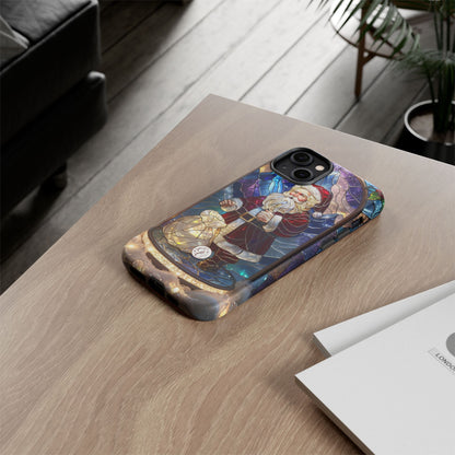 Santa Claus Stained Glass Phone Case