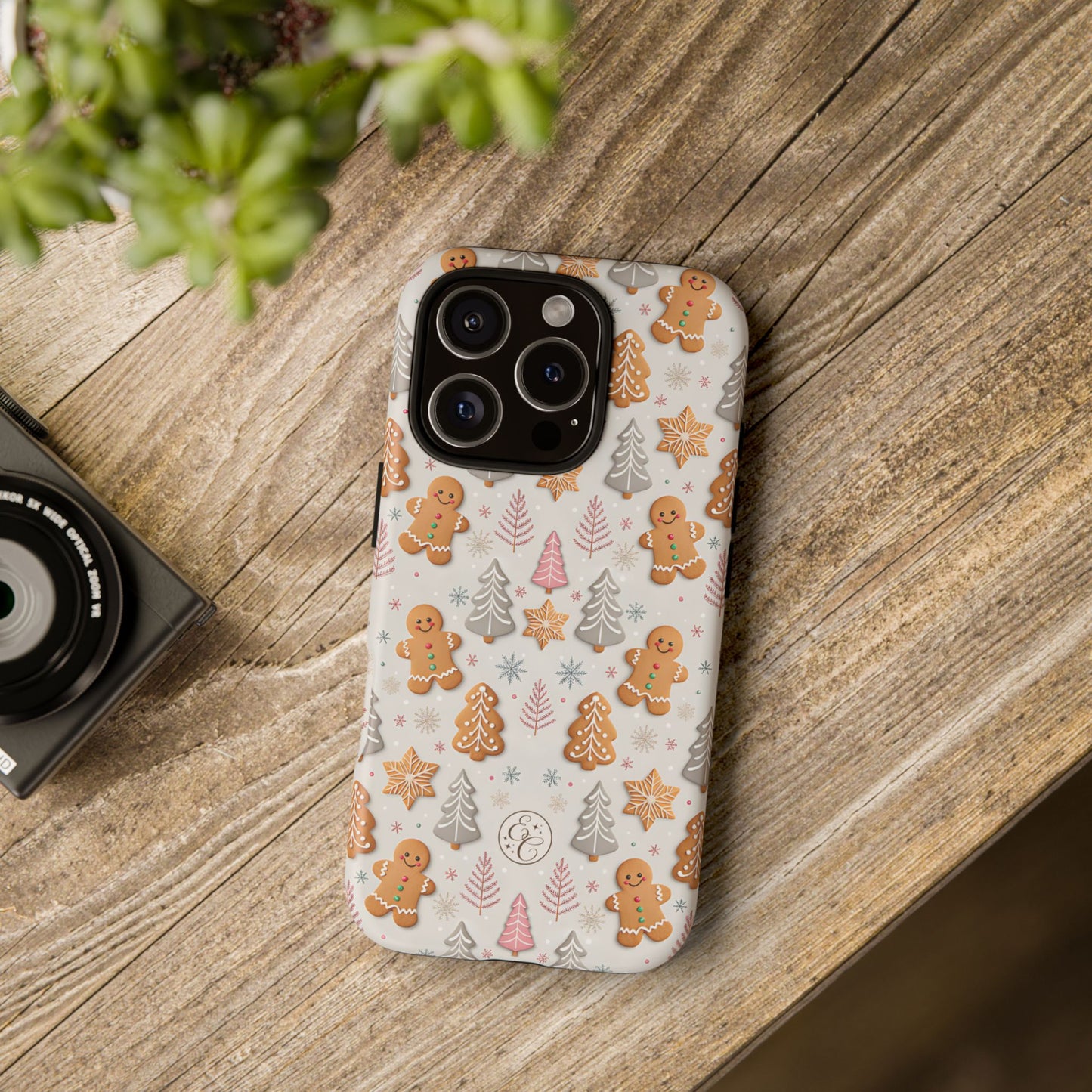 Christmas Gingerbread Man Pattern Tough Phone Case