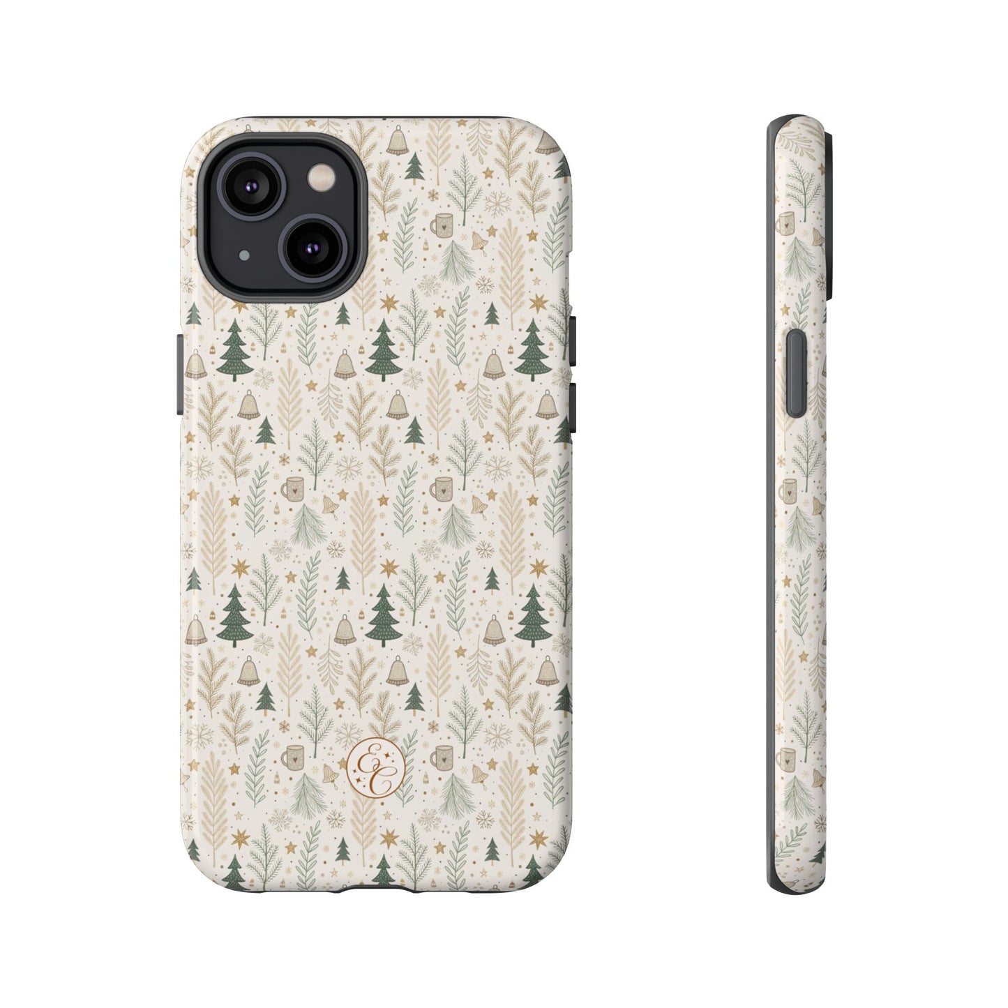 Boho Christmas Forest Tough Phone Case