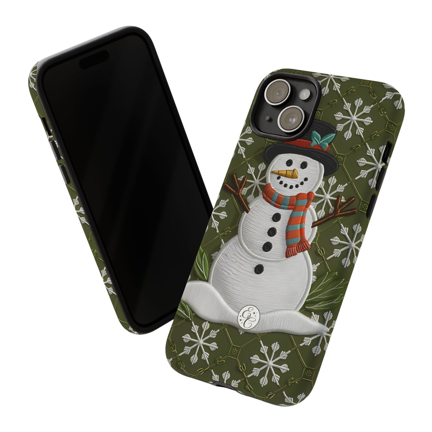 Christmas Snowman Tough Phone Case