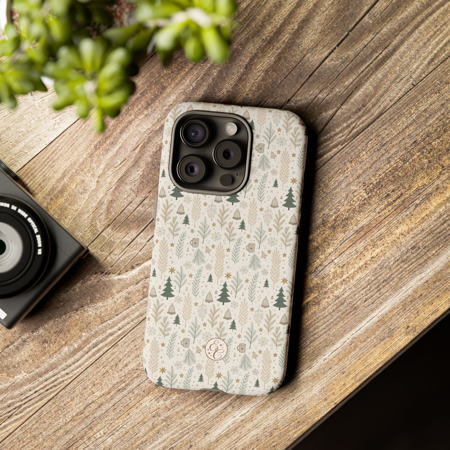 Boho Christmas Forest Tough Phone Case