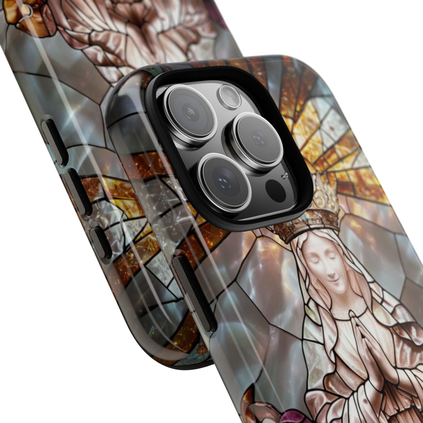 Virgin Mary Stained Glass Tough Phone Case