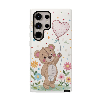Cute Teddy Bear Tough Phone Case