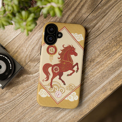 Chinese New Year Lucky Horse Tough Phone Case