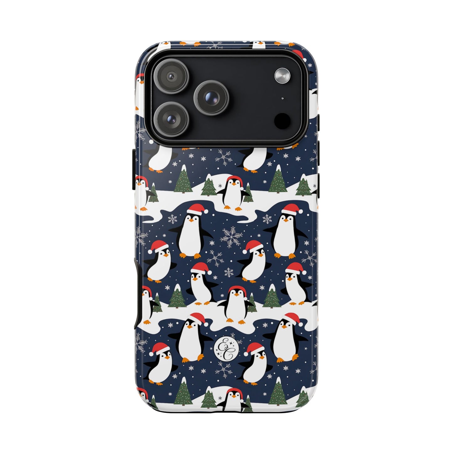Cute Penguin Christmas Pattern Tough Phone Case