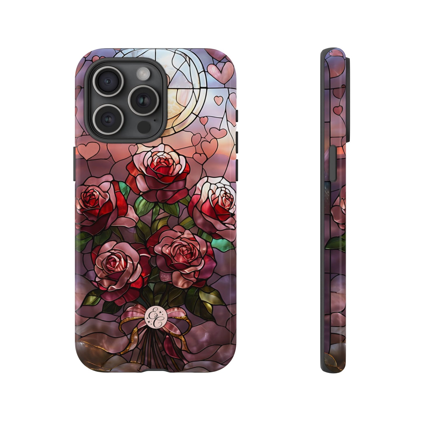 Bouquet of Roses Stained Glass Tough Phone Case
