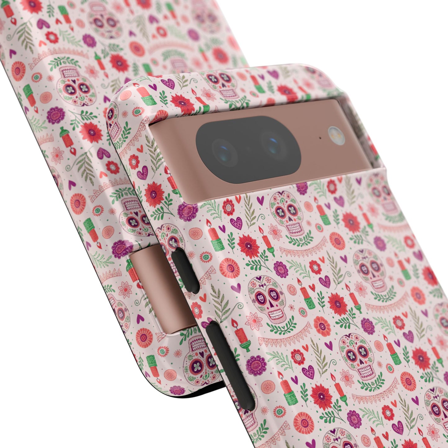 Pink Boho Day of the Dead Tough Phone Case