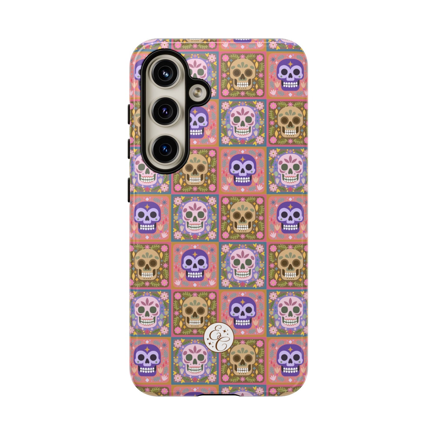 Sugar Skull Pattern Tough Phone Case