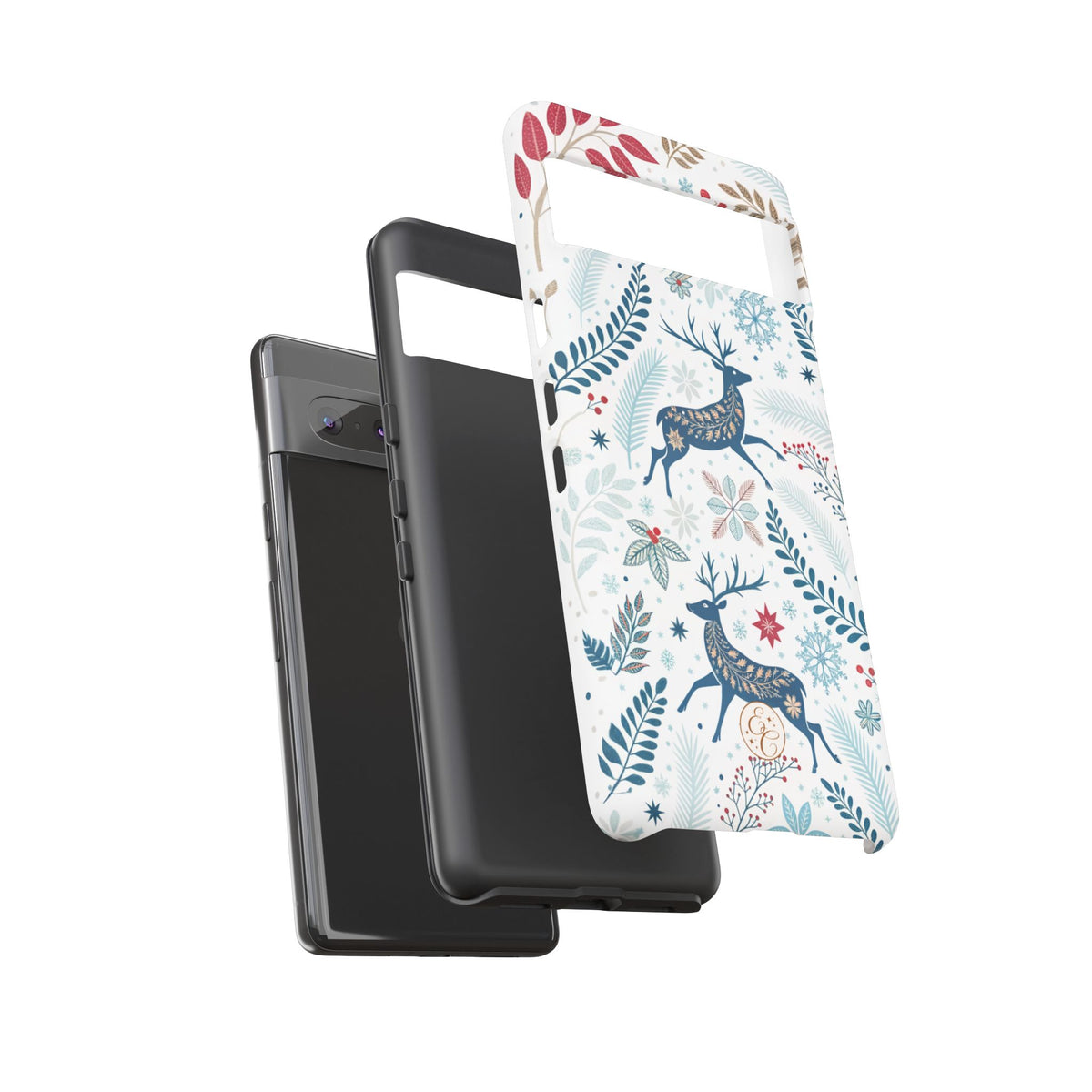 Blue Winter Deer Phone Case