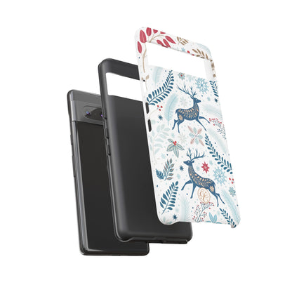Blue Winter Deer Phone Case
