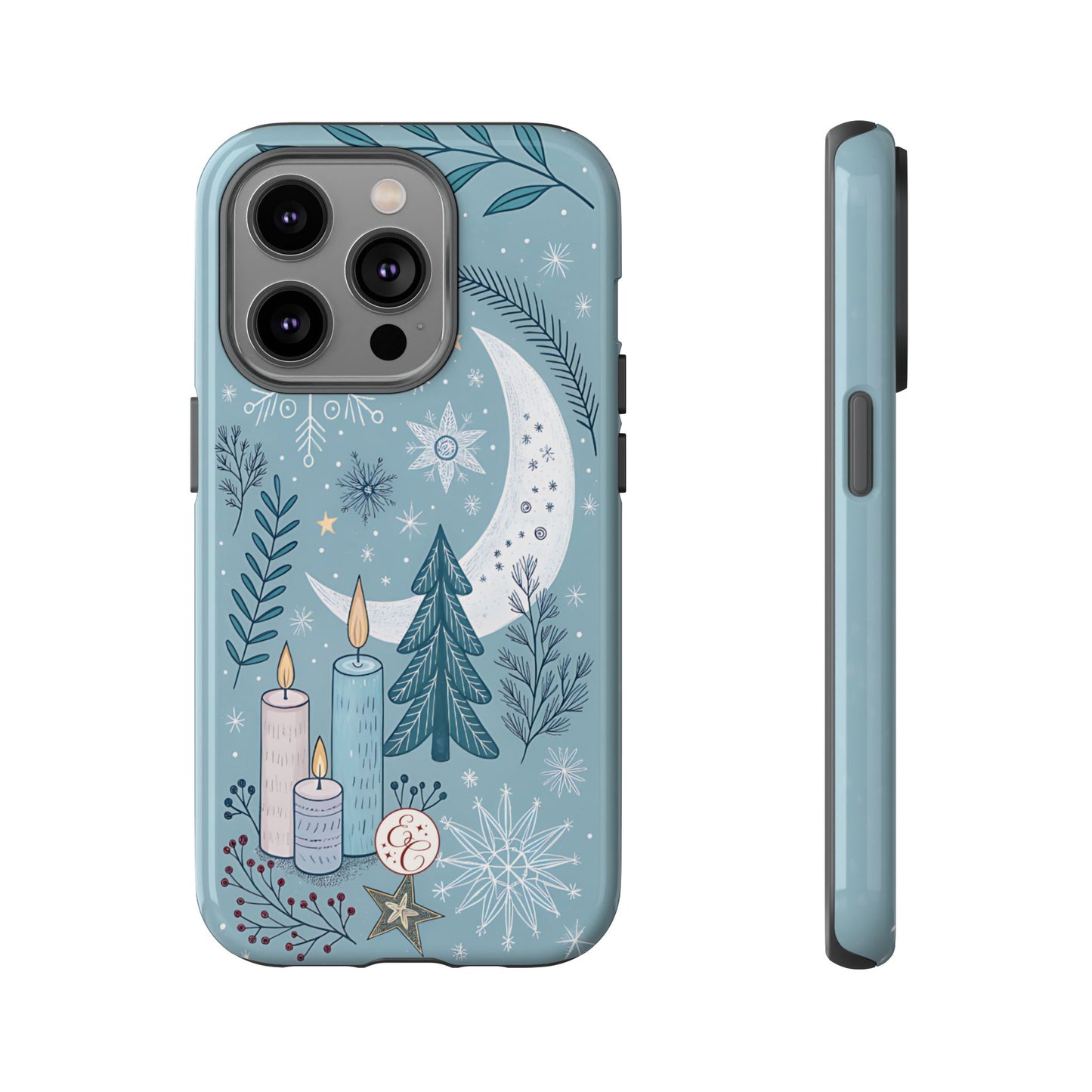 Winter Moon & Candles Tough Phone Case