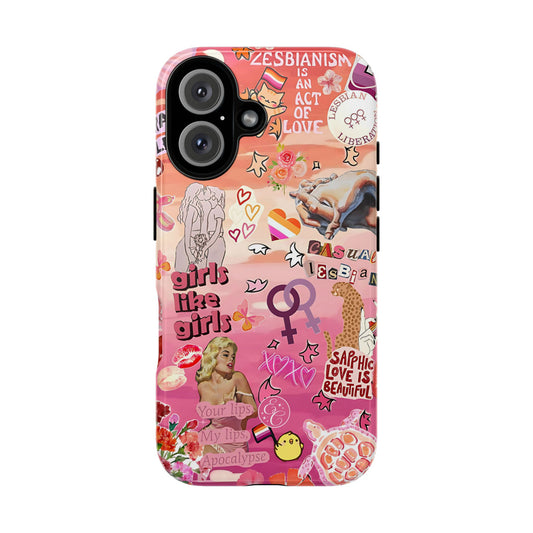 Lesbian Collage Tough Phone Case