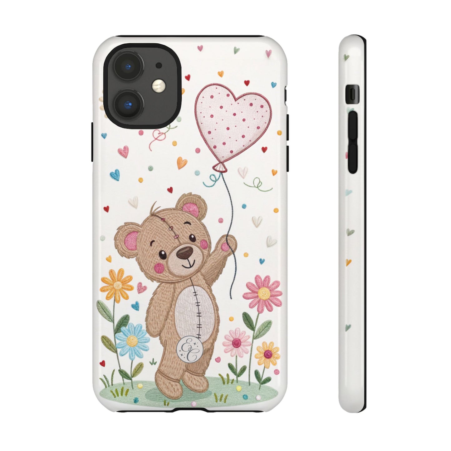 Cute Teddy Bear Tough Phone Case