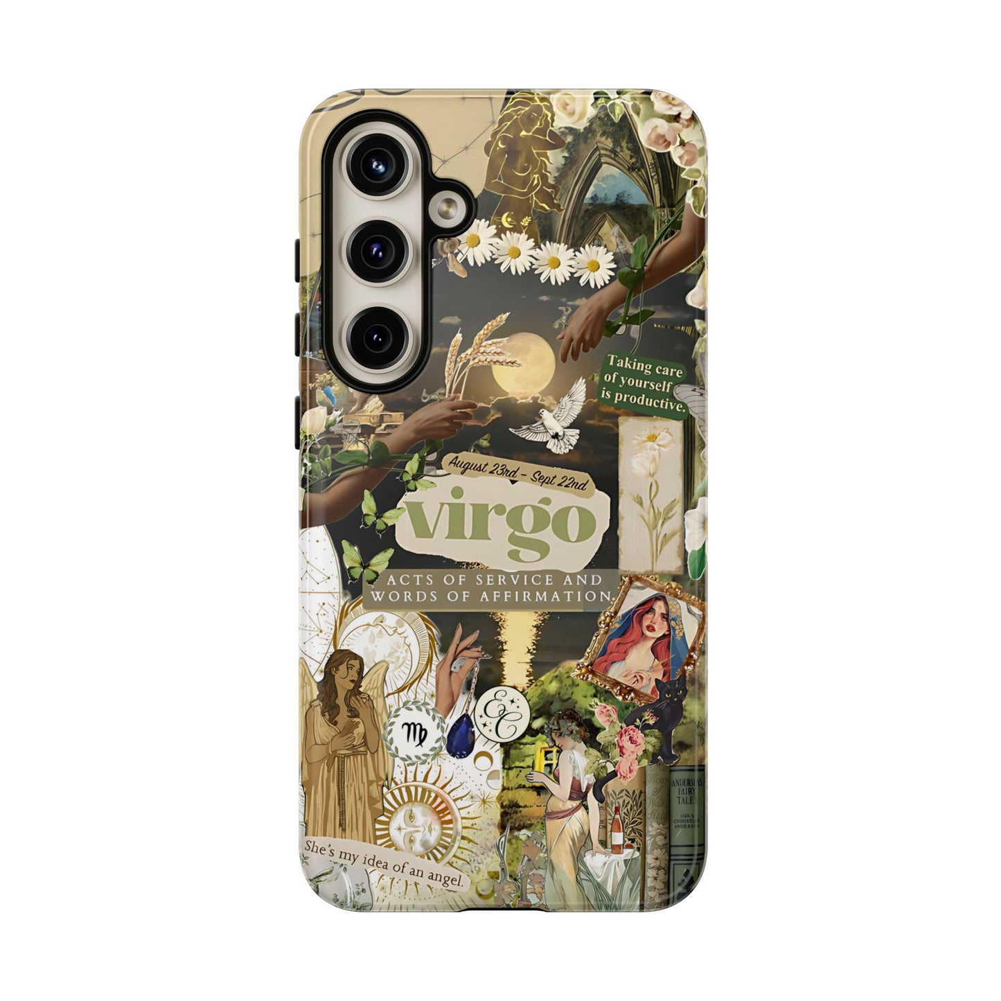 Virgo Vintage Zodiac Collage Tough Phone Case