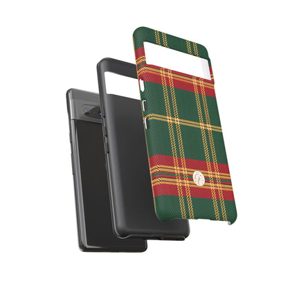 Green Red & Gold Plaid Tough Phone Case
