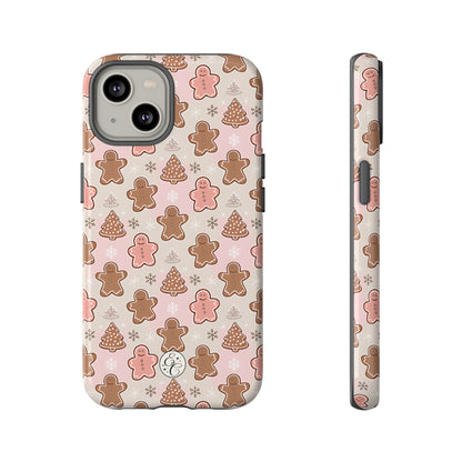 Gingerbread Men & Xmas Tree Pattern Tough Phone Case