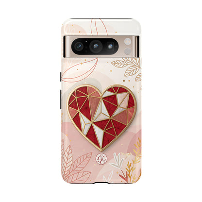 Geometric Heart Tough Phone Case