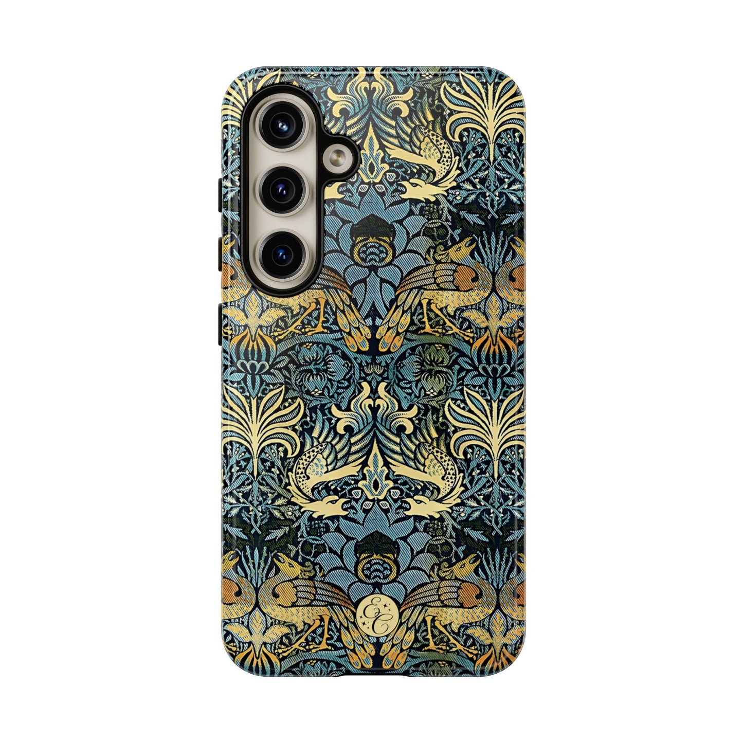 William Morris Peacock and Dragon Tough Phone Case