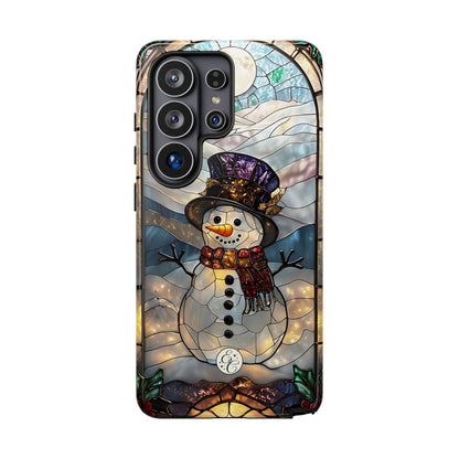 Snowman Stained Glass Phone Case