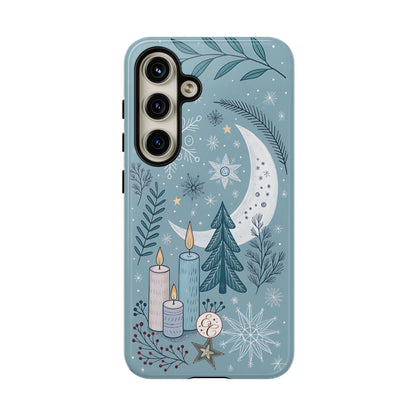 Winter Moon & Candles Tough Phone Case