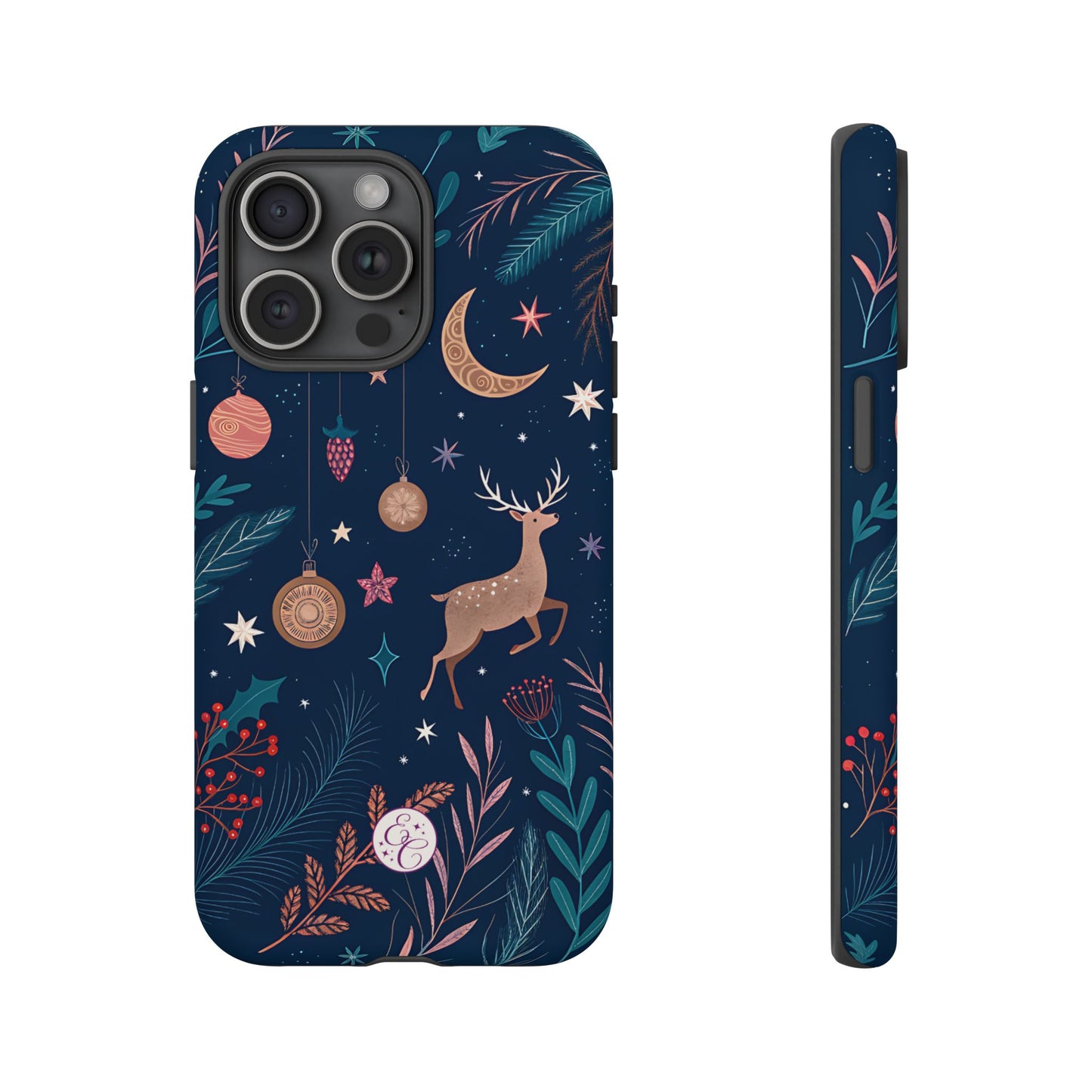 Boho Christmas Reindeer Tough Phone Case