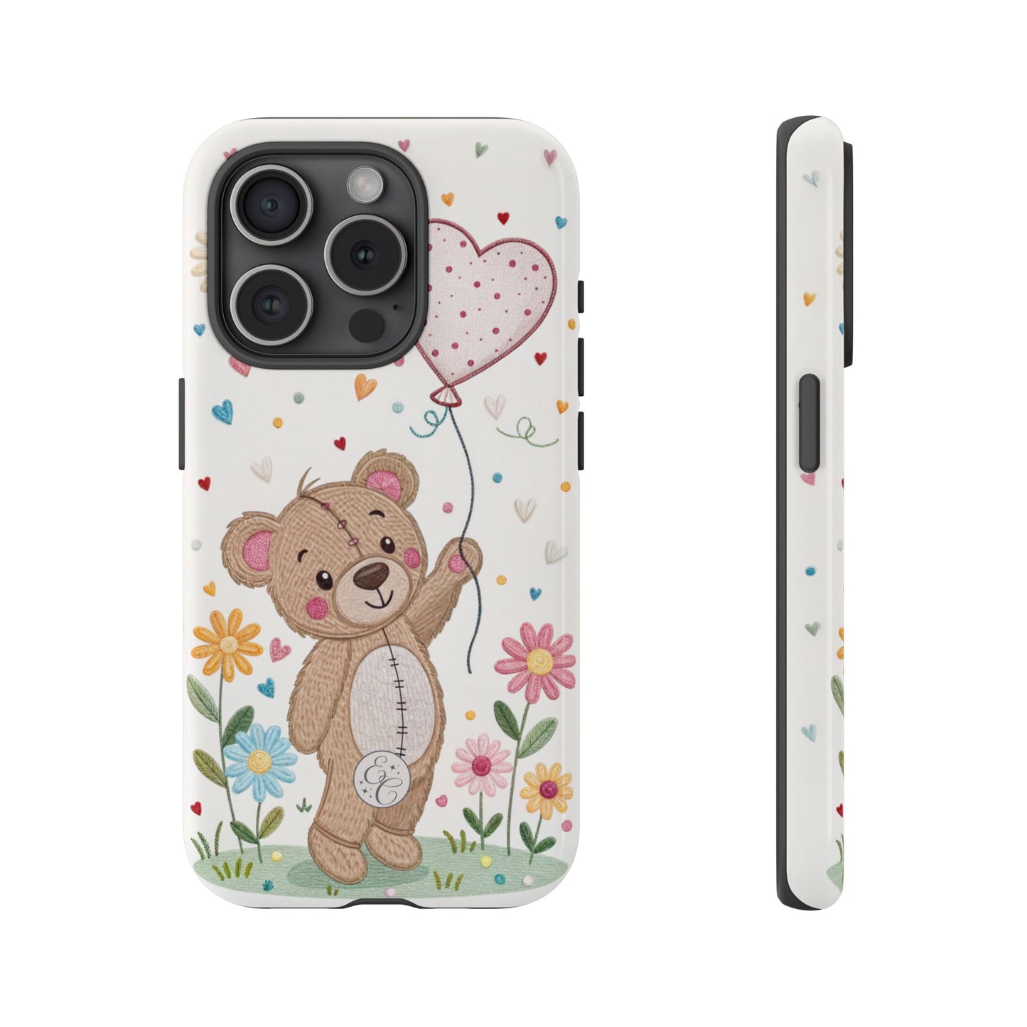 Cute Teddy Bear Tough Phone Case