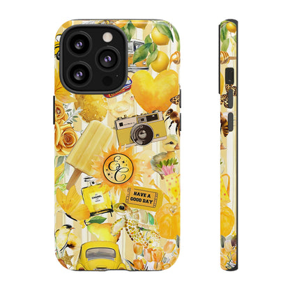 Yellow Aesthetic Collage Tough Phone Case