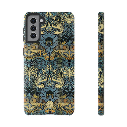 William Morris Peacock and Dragon Tough Phone Case